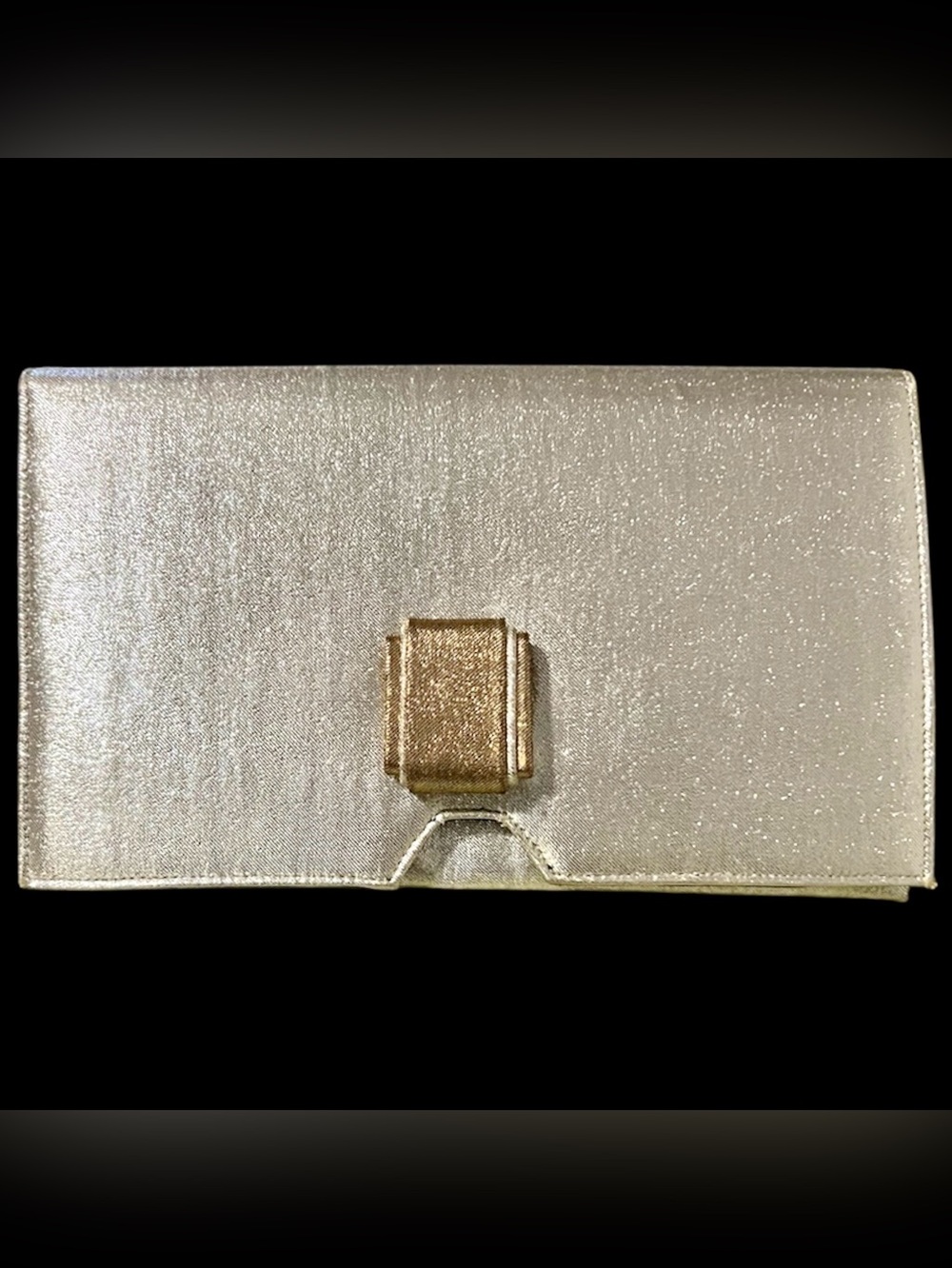 Lennox - Vintage Silver/Gold Metallic Clutch Purse
